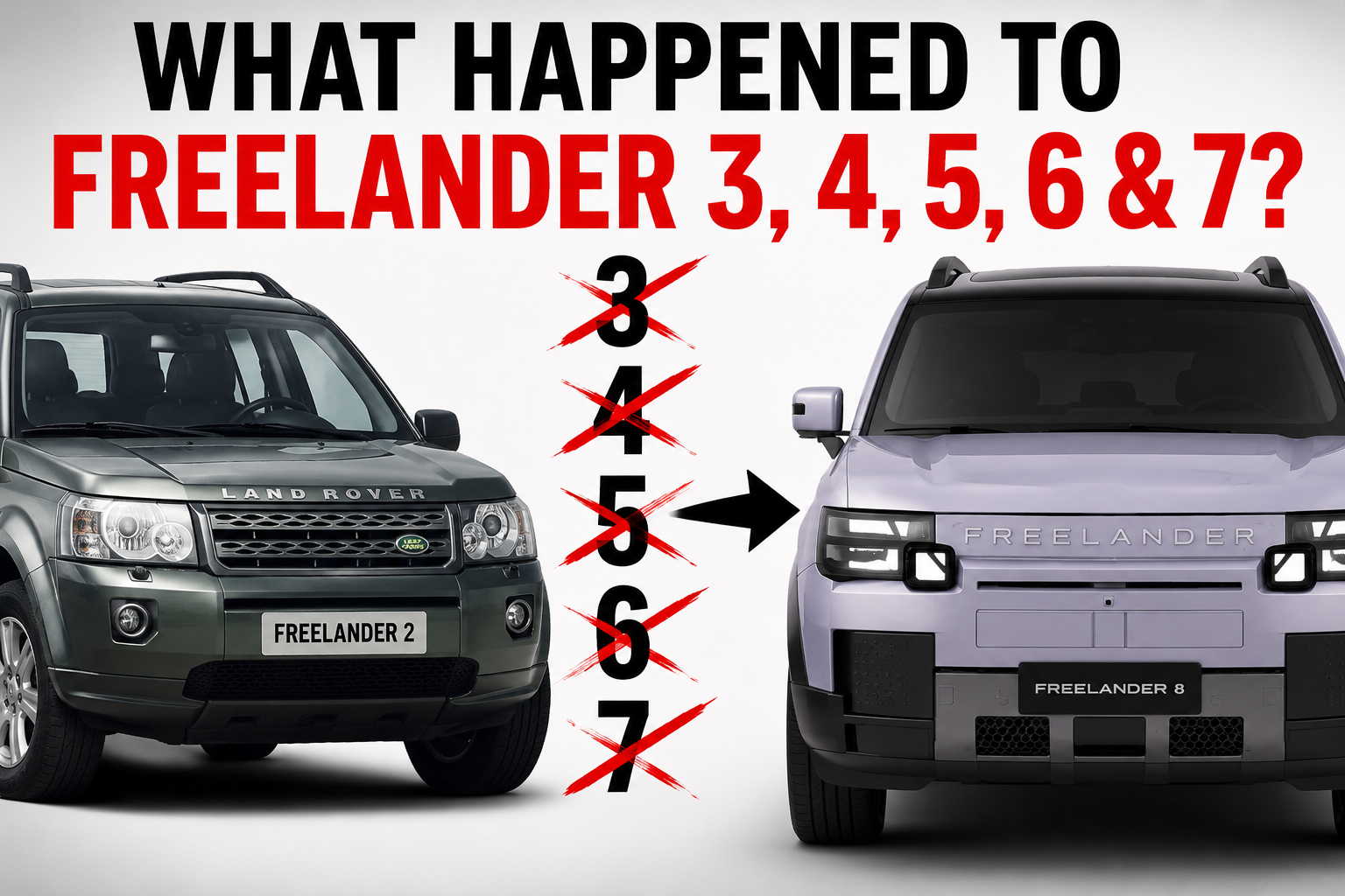 What Happened to Freelander 3, 4, 5, 6 and 7?